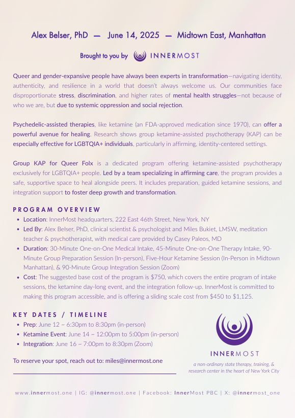 KAP for Queer Folx Group 1 flyer
